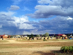 Afternoon showers from tent city